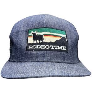 Dale Brisby Rodeo Time Trucker Hat Sunset Bull Cap Snapback Western Cowboy